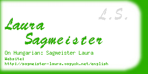 laura sagmeister business card